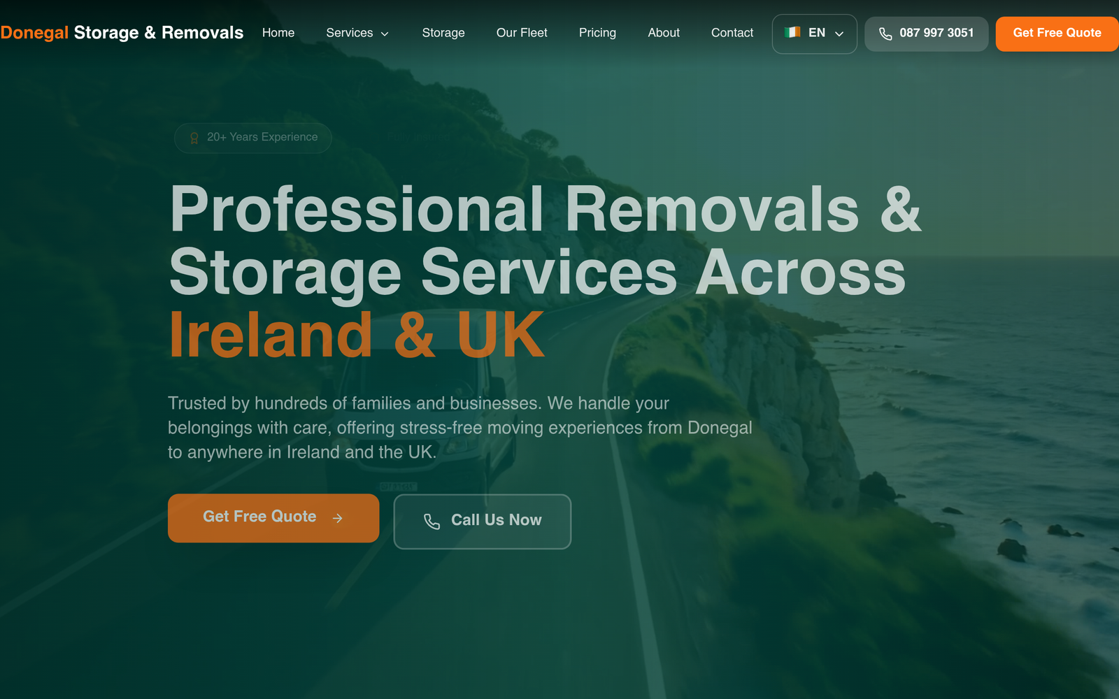 Donegal Storage & Removals — DigiSense client project